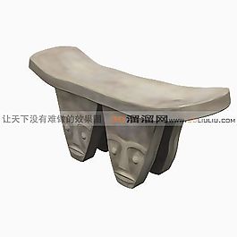 3D長凳模型