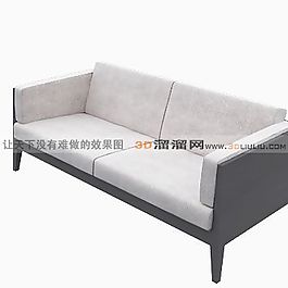 3D雙人沙發(fā)模型