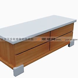 3D電視柜模型