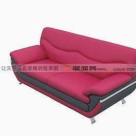 3D雙人沙發(fā)模型