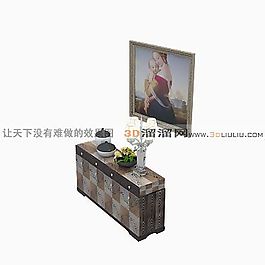 3D邊柜模型