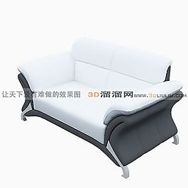 3D雙人沙發(fā)模型