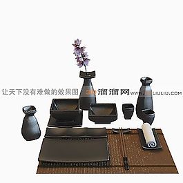 3D餐具模型