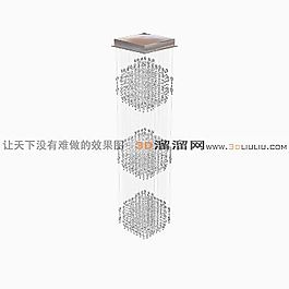 3D水晶吊燈模型