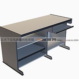 3D電腦桌模型