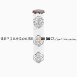3D水晶吊燈模型