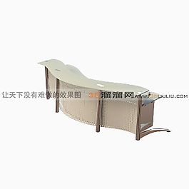 3D接待臺模型