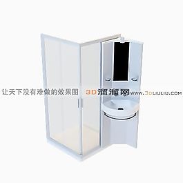 3D淋浴房模型
