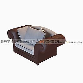 3D單人沙發(fā)模型