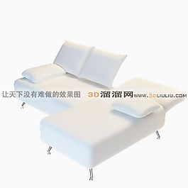 3D多人沙發(fā)模型