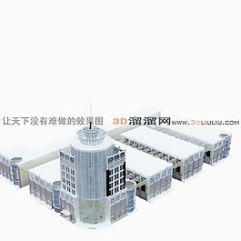 3D辦公樓模型