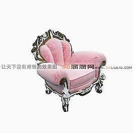 3D單人沙發(fā)模型