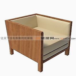 3D單人沙發(fā)模型
