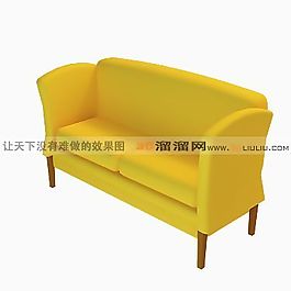 3D雙人沙發(fā)模型