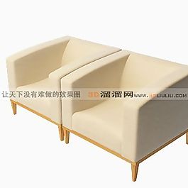 3D單人沙發(fā)模型