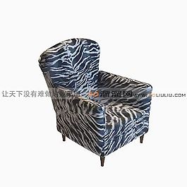 3D單人沙發(fā)模型