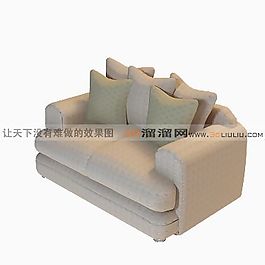 3D雙人沙發(fā)模型