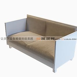 3D雙人沙發(fā)模型