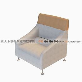 3D單人沙發(fā)模型