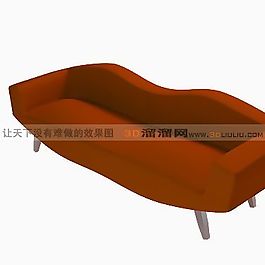 3D多人沙發(fā)模型