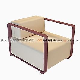 3D單人沙發(fā)模型
