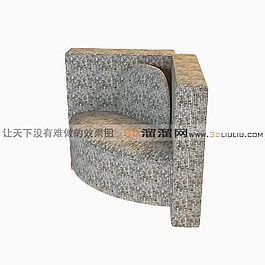 3D單人沙發(fā)模型