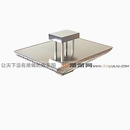 3D吸頂燈模型