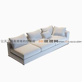 3D三人沙發(fā)模型