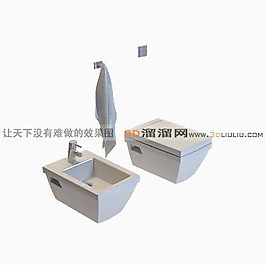 3D衛(wèi)浴組合模型