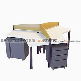 3D辦公桌模型