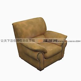 3D单人沙发模型