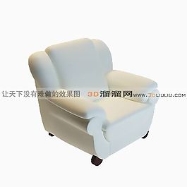 3D單人沙發(fā)模型