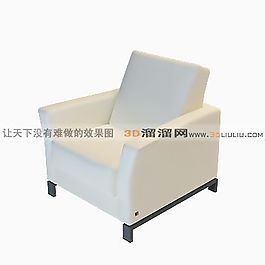 3D單人沙發(fā)模型