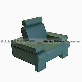 3D單人沙發(fā)模型