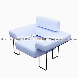 3D單人沙發(fā)模型