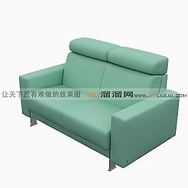 3D雙人沙發(fā)模型
