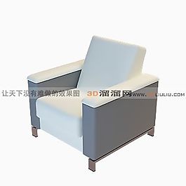 3D單人沙發(fā)模型