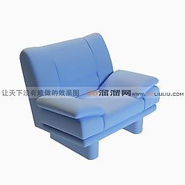 3D單人沙發(fā)模型