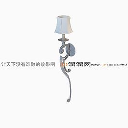 3D歐式壁燈模型