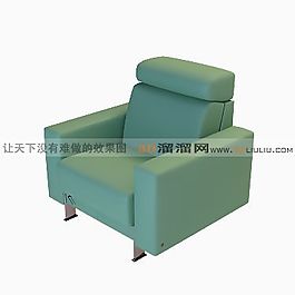 3D單人沙發(fā)模型