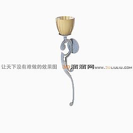 3D歐式壁燈模型