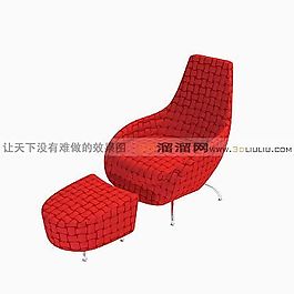 3D單人沙發(fā)模型