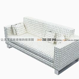 3D多人沙發(fā)模型