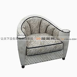 3D單人沙發(fā)模型
