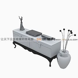 3D陳設(shè)柜模型