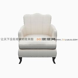 3D單人沙發(fā)模型
