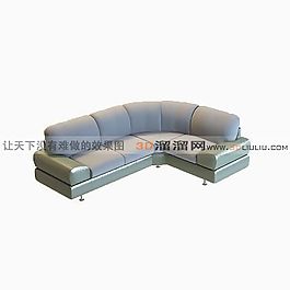 3D多人沙发模型