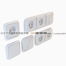3D插座模型
