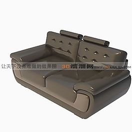 3D雙人沙發(fā)模型