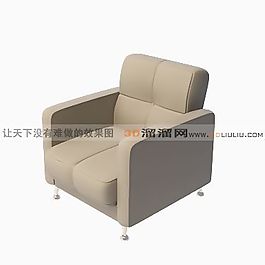 3D單人沙發(fā)模型